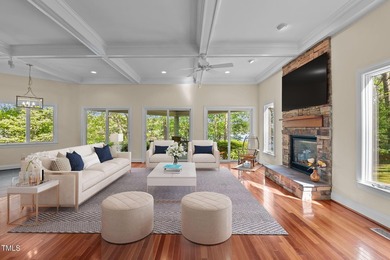 Waterfront living at its finest with this gorgeous 4-bedroom on River Golf and Country Club at Lake Royale in North Carolina - for sale on GolfHomes.com, golf home, golf lot