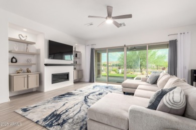 AMAZING RESORT LIVING w/ OPEN WASH VIEWS! Enter this beautifully on Poston Butte Golf Club in Arizona - for sale on GolfHomes.com, golf home, golf lot