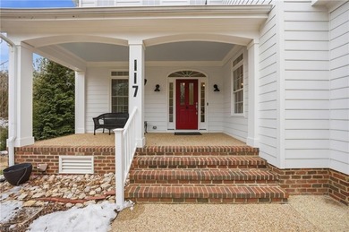 This thoughtfully designed farmhouse blends timeless character on Fords Colony Country Club in Virginia - for sale on GolfHomes.com, golf home, golf lot