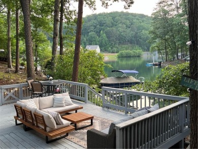 Gather around for large family meals overlooking gorgeous lake on The Highlands Course at Lake Arrowhead in Georgia - for sale on GolfHomes.com, golf home, golf lot
