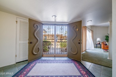 Love where you live in this mid-century modern 2 bedroom 2 bath on Sun City Lakes West and East in Arizona - for sale on GolfHomes.com, golf home, golf lot