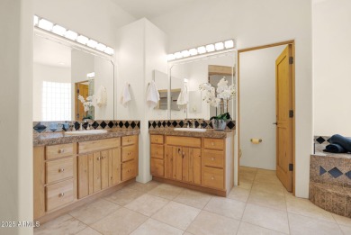 Discover this meticulously maintained custom home nestled within on Las Sendas Golf Club in Arizona - for sale on GolfHomes.com, golf home, golf lot