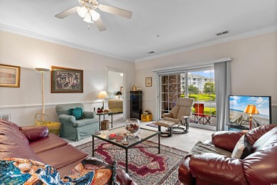 Welcome to this charming 2-bedroom, 2-bathroom first-floor condo on Myrtlewood Golf Course and Club  in South Carolina - for sale on GolfHomes.com, golf home, golf lot