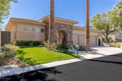 Guard-gated 1-story on extended, elevated lot w/golf course on Red Rock Country Club in Nevada - for sale on GolfHomes.com, golf home, golf lot