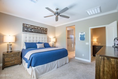 Discover low-maintenance luxury in this beautifully updated on Tuscany Falls At Pebble Creek in Arizona - for sale on GolfHomes.com, golf home, golf lot