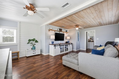 Just a 3-4 minutes walk to the ocean, this updated beach cottage on Jacksonville Beach Golf Course in Florida - for sale on GolfHomes.com, golf home, golf lot