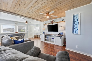 Just a 3-4 minutes walk to the ocean, this updated beach cottage on Jacksonville Beach Golf Course in Florida - for sale on GolfHomes.com, golf home, golf lot