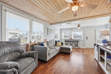 Just a 3-4 minutes walk to the ocean, this updated beach cottage on Jacksonville Beach Golf Course in Florida - for sale on GolfHomes.com, golf home, golf lot