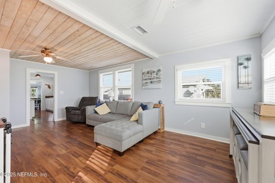 Just a 3-4 minutes walk to the ocean, this updated beach cottage on Jacksonville Beach Golf Course in Florida - for sale on GolfHomes.com, golf home, golf lot