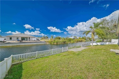 Welcome to this stunning waterfront residence in Cape Coral on Palmetto-Pine Country Club in Florida - for sale on GolfHomes.com, golf home, golf lot