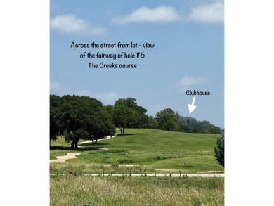 Beautiful single-family lot backing The Creeks golf course with on The Club At Comanche Trace in Texas - for sale on GolfHomes.com, golf home, golf lot