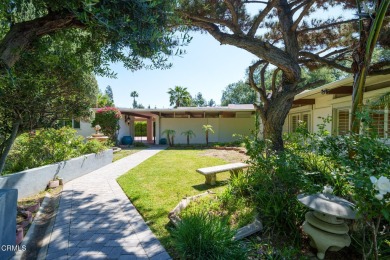 Privacy and tranquility define this single-level post-and-beam on Eaton Canyon Golf Course in California - for sale on GolfHomes.com, golf home, golf lot