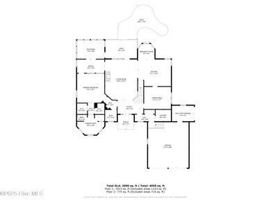 Stunning brick home with 2,815 square feet, 4 bedrooms, 3.5 on River Landing Golf Course in North Carolina - for sale on GolfHomes.com, golf home, golf lot