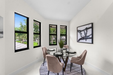 With a spectacular picture-perfect view of the lake and golf on Polo Club of Boca Raton in Florida - for sale on GolfHomes.com, golf home, golf lot
