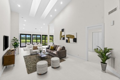 With a spectacular picture-perfect view of the lake and golf on Polo Club of Boca Raton in Florida - for sale on GolfHomes.com, golf home, golf lot