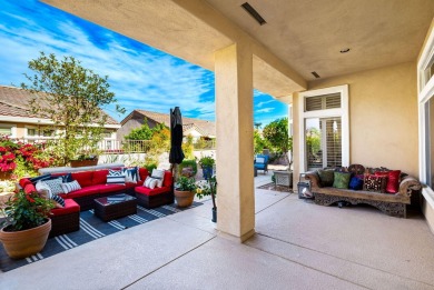 Enter through leaded glass double doors into an open concept on Mountain Vista Golf Course At Sun City Palm Desert in California - for sale on GolfHomes.com, golf home, golf lot