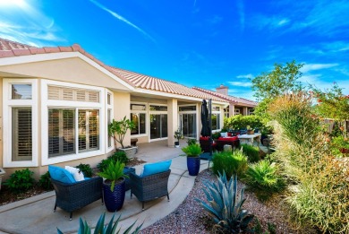 Enter through leaded glass double doors into an open concept on Mountain Vista Golf Course At Sun City Palm Desert in California - for sale on GolfHomes.com, golf home, golf lot