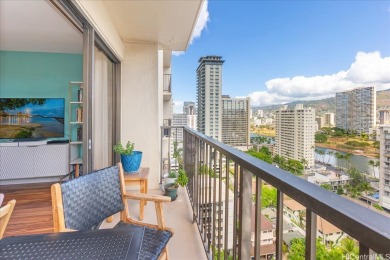 Experience elevated living in this stunning high-floor unit on Ala Wai Golf Course in Hawaii - for sale on GolfHomes.com, golf home, golf lot