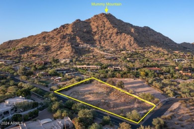 Spectacular large 1.41 acre lot with COMPLETE CAMELBACK MOUNTAIN on Paradise Valley Country Club in Arizona - for sale on GolfHomes.com, golf home, golf lot