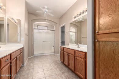 Energy-smart living with owned solar! This popular Sienna floor on Tuscany Falls At Pebble Creek in Arizona - for sale on GolfHomes.com, golf home, golf lot