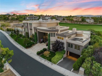 This exquisite modern estate, nestled within the exclusive on Anthem Country Club in Nevada - for sale on GolfHomes.com, golf home, golf lot