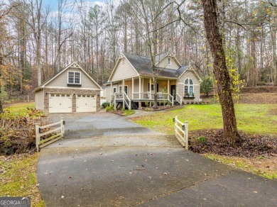 Step into serenity and style in this stunning craftsman-style on White Path Golf Club in Georgia - for sale on GolfHomes.com, golf home, golf lot