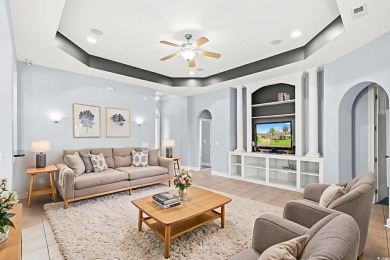 Beautiful Mediterranean Style Ranch Home with Pond Views for on Palmetto Greens Golf and Country Club in South Carolina - for sale on GolfHomes.com, golf home, golf lot