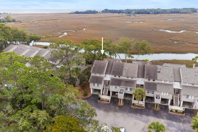 Two-Bedroom, Two-and-a-Half Bath End-Unit, Townhouse with Creek on The Seabrook Island Club in South Carolina - for sale on GolfHomes.com, golf home, golf lot