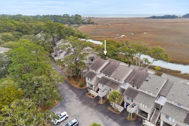 Two-Bedroom, Two-and-a-Half Bath End-Unit, Townhouse with Creek on The Seabrook Island Club in South Carolina - for sale on GolfHomes.com, golf home, golf lot