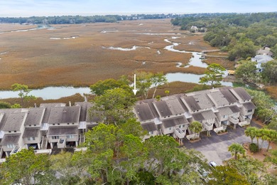 Two-Bedroom, Two-and-a-Half Bath End-Unit, Townhouse with Creek on The Seabrook Island Club in South Carolina - for sale on GolfHomes.com, golf home, golf lot