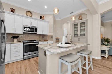 STUNNING Venetian villa with A+ view of water/pond and first on Kings Gate Golf Club in Florida - for sale on GolfHomes.com, golf home, golf lot