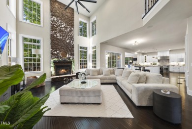 Welcome to an extraordinary home tucked away on a quiet on Hasentree Club in North Carolina - for sale on GolfHomes.com, golf home, golf lot