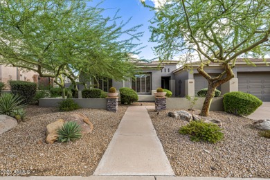 Spectacular single-level home with panoramic city light & on Sanctuary Golf Course At WestWorld in Arizona - for sale on GolfHomes.com, golf home, golf lot