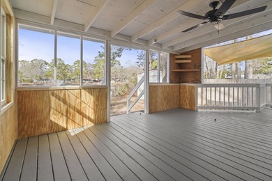 This one is all about the outside living! Huge deck and right on on Indian Wells Golf Course in South Carolina - for sale on GolfHomes.com, golf home, golf lot