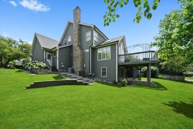 This stunning Seven Bridges Estate Home is located on a peaceful on Seven Bridges Golf Club in Illinois - for sale on GolfHomes.com, golf home, golf lot