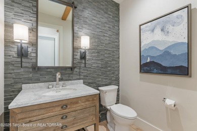 Experience mountain modern luxury in this stunning one-level, 4 on Snake River Sporting Club in Wyoming - for sale on GolfHomes.com, golf home, golf lot