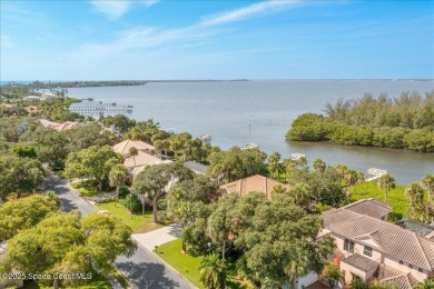 NEW PRICE! Stunning riverfront estate-style pool home in the on Aquarina Beach and Country Club in Florida - for sale on GolfHomes.com, golf home, golf lot