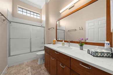 Welcome to this inviting 3-bedroom plus den, 2-bath home located on Fiddlesticks Country Club in Florida - for sale on GolfHomes.com, golf home, golf lot