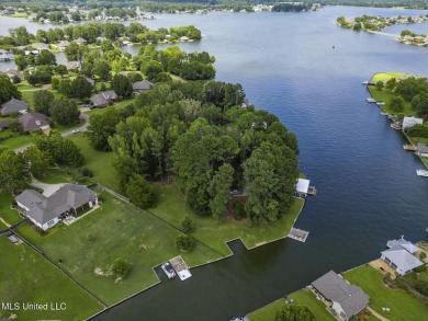 Double Boat Slip, Pier and one of the last LARGE waterfront lots on Lake Caroline Golf Club in Mississippi - for sale on GolfHomes.com, golf home, golf lot