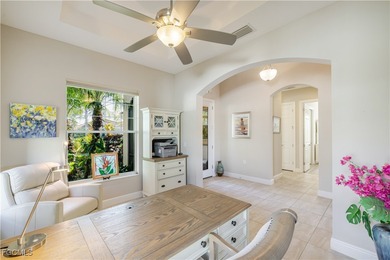 Get the benefit of three private rooms and a flex in the on Pelican Preserve Golf Club in Florida - for sale on GolfHomes.com, golf home, golf lot