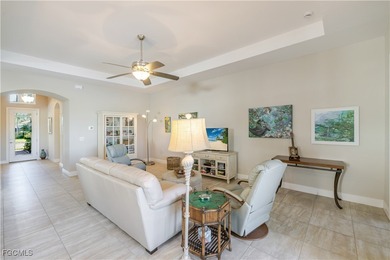 Get the benefit of three private rooms and a flex in the on Pelican Preserve Golf Club in Florida - for sale on GolfHomes.com, golf home, golf lot
