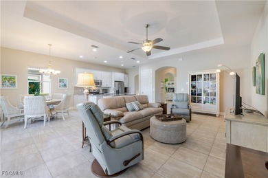 Get the benefit of three private rooms and a flex in the on Pelican Preserve Golf Club in Florida - for sale on GolfHomes.com, golf home, golf lot