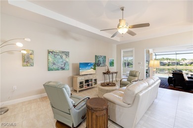 Get the benefit of three private rooms and a flex in the on Pelican Preserve Golf Club in Florida - for sale on GolfHomes.com, golf home, golf lot