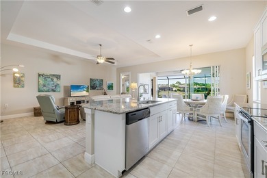 Get the benefit of three private rooms and a flex in the on Pelican Preserve Golf Club in Florida - for sale on GolfHomes.com, golf home, golf lot