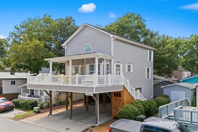 This spacious 3 Bedroom 2.5 Bath raised 1.5 story beach house is on Prestwick Country Club in South Carolina - for sale on GolfHomes.com, golf home, golf lot