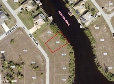 Waterfront Lot with Wide Intersecting Canal Views! Fantastic on Burnt Store Golf Club in Florida - for sale on GolfHomes.com, golf home, golf lot