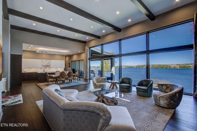 Mountain Modern Main Channel Lakefront Estate built new in 2022 on Tanasi Golf Course in Tennessee - for sale on GolfHomes.com, golf home, golf lot