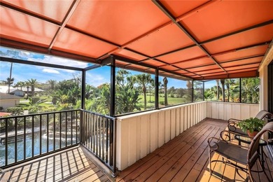 Set across two private, meticulously landscaped lots inside the on Fiddlesticks Country Club in Florida - for sale on GolfHomes.com, golf home, golf lot