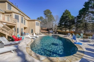 Gunite, Heated, Salt Water Pool & Waterfall Spa*Master on on Bridgemill Golf Club in Georgia - for sale on GolfHomes.com, golf home, golf lot