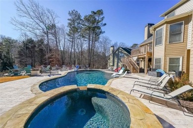 Gunite, Heated, Salt Water Pool & Waterfall Spa*Master on on Bridgemill Golf Club in Georgia - for sale on GolfHomes.com, golf home, golf lot